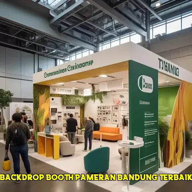backdrop booth pameran bandung terbaik